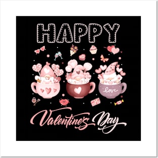 Cup Of Tea Happy Valentine's Day Posters and Art